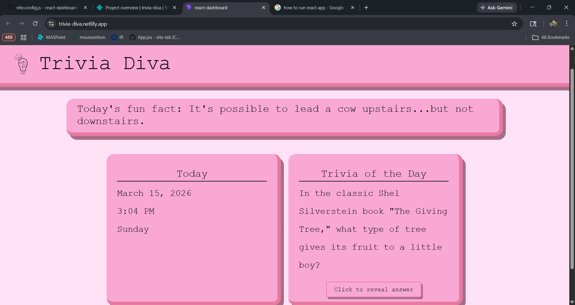 Trivia Diva Screenshot